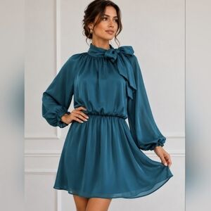 BSB Turquoise Long Sleeve Dress